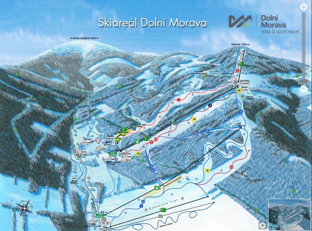 Apartmán V Zeleni Dolní Morava Kültér fotó